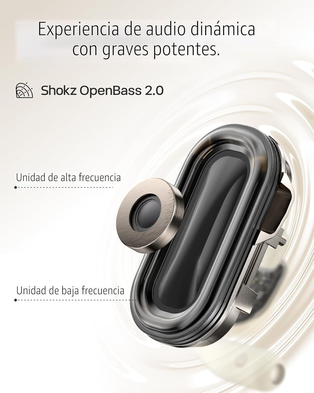 SHOKZ OpenFit 2 auriculares de oreja abierta, auriculares Bluetooth...