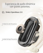 SHOKZ OpenFit 2 auriculares de oreja abierta, auriculares Bluetooth