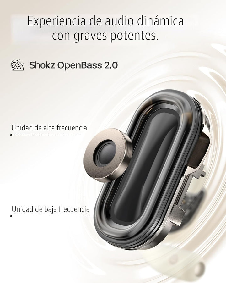 SHOKZ OpenFit 2 Auriculares de Oreja Abierta, Auriculares Inalámbri...