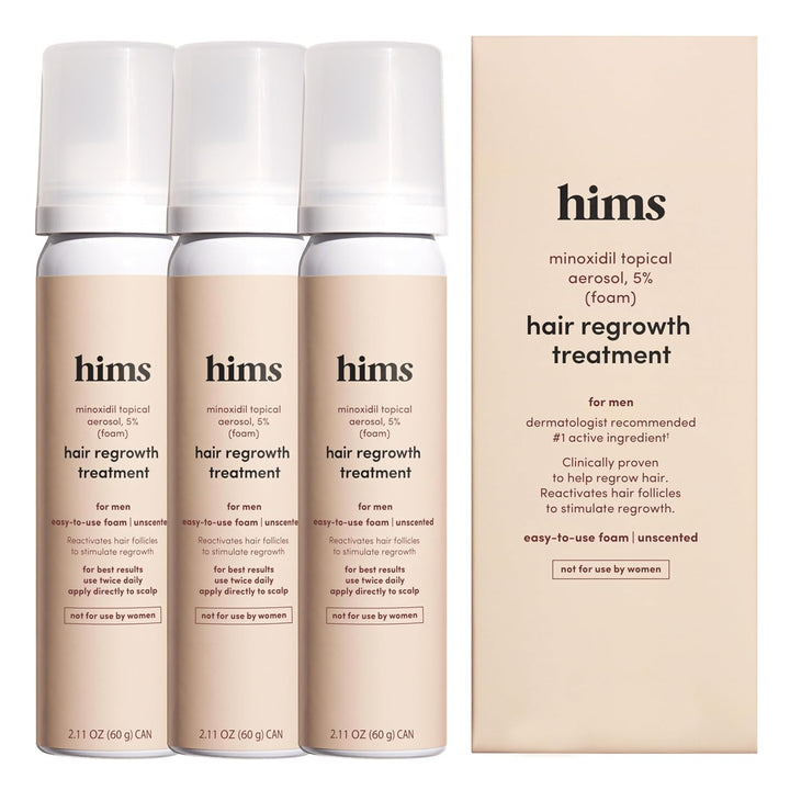 Hims - Tratamiento de crecimiento del cabello, solución tópica de m...