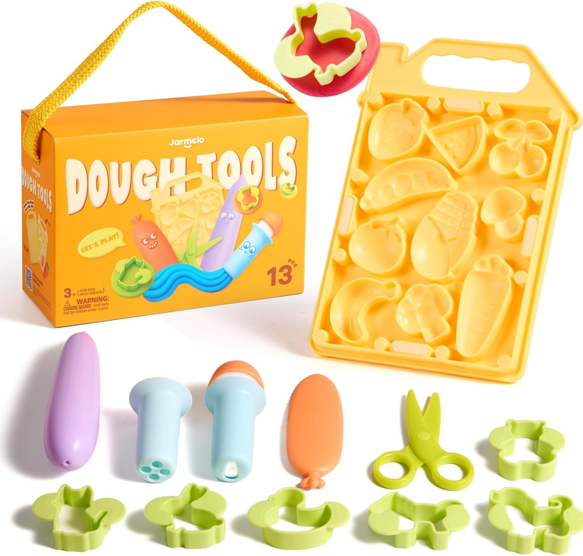 Juego de herramientas de masa y masa de modelado de trigo