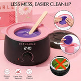 GIRLEARLE Kit de depilación digital negro y rosa para mujeres y hom...