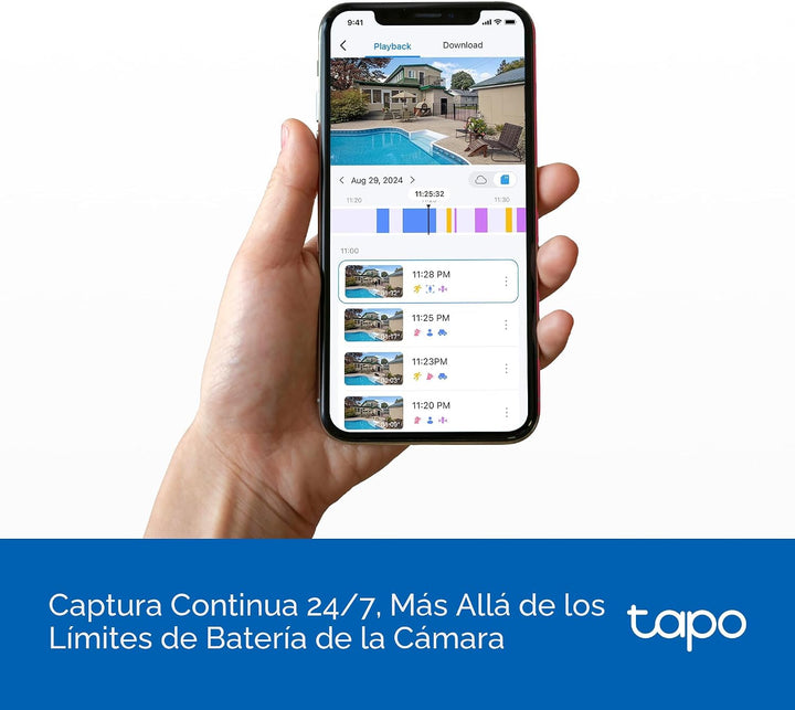 Tapo MagCam 4K Solar, cámara inalámbrica para exteriores con baterí...
