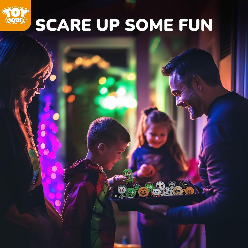 TOY Life 13 piezas de juguetes de cuerda de Halloween, regalos de fiesta de Halloween para niños pequeños, juguetes a granel de Halloween para bolsas de golosinas, rellenos de bolsas de golosinas de