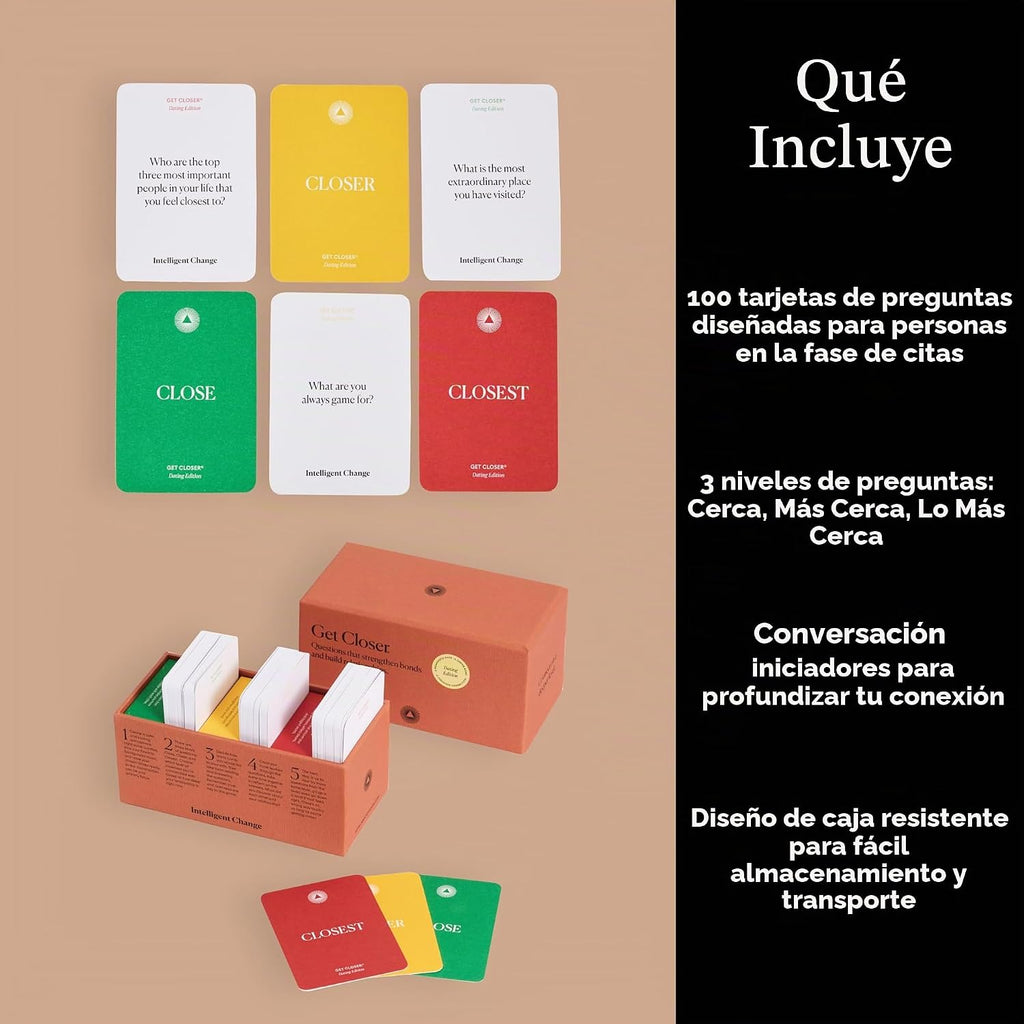 Intelligent Change Edición de citas para acercarse más Juego de cartas con iniciadores de conversación - Juegos de preguntas y respuestas - Divertido juego de cartas para parejas en citas, actividad