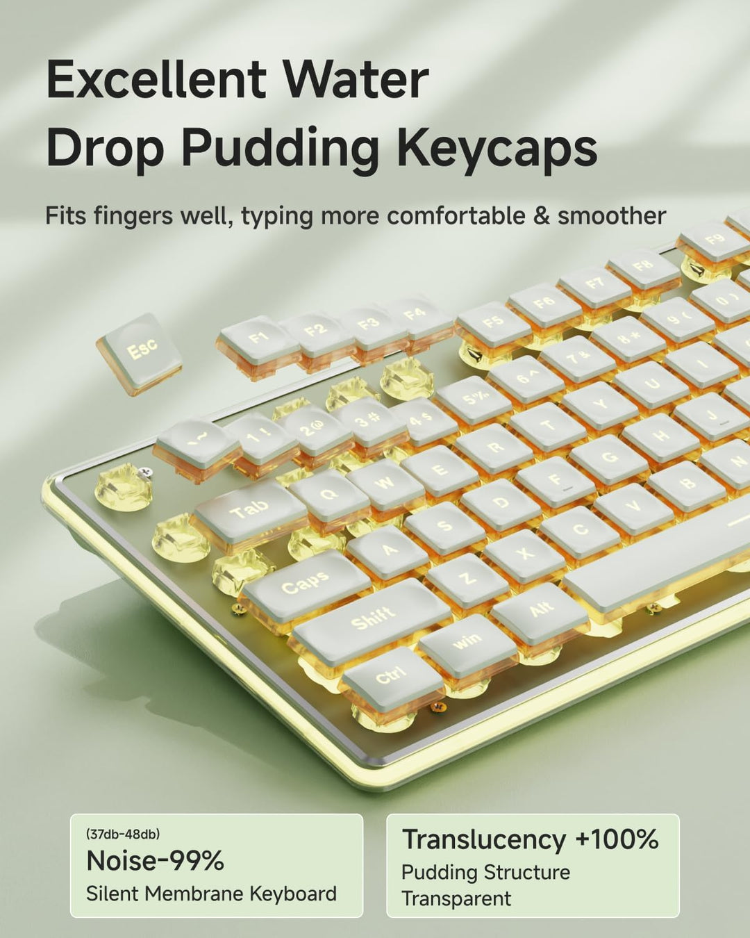 SEUNKWANG EWEADN GX710S Teclados Retroiluminados para Computadora,...