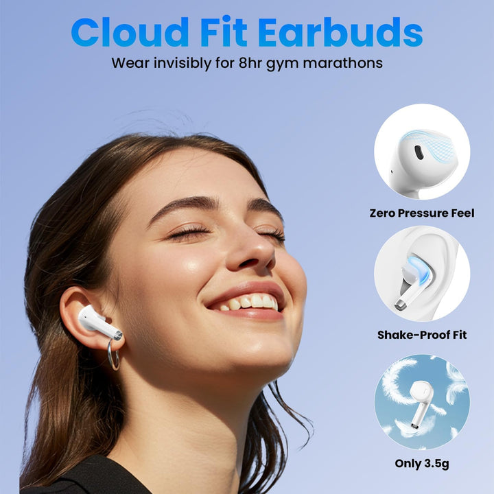 Haqquio Auriculares inalámbricos, auriculares Bluetooth con estéreo...