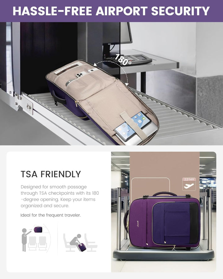 LOVEVOOK Mochila de viaje para mujeres y hombres, mochila de mano y...