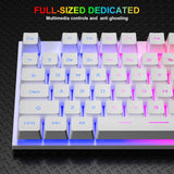 Conjunto de teclado y ratón RGB para juegos BlueFinger con retroilu...