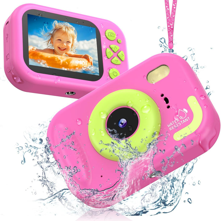 Cámara para niños impermeable, cámara submarina IP68 para niños de...