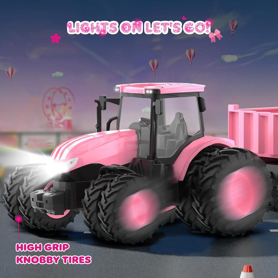 Tractor de juguete a control remoto [2026] Juego de tractor RC para...