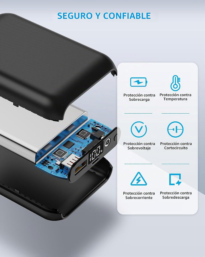 Paquete de batería de chaleco térmico de 7.4 V 16000 mAh compatible...