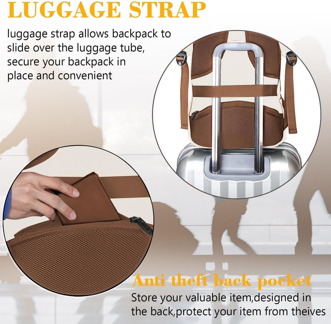 MATEIN Mochila de viaje para laptop de 15.6 pulgadas, bonita mochil...