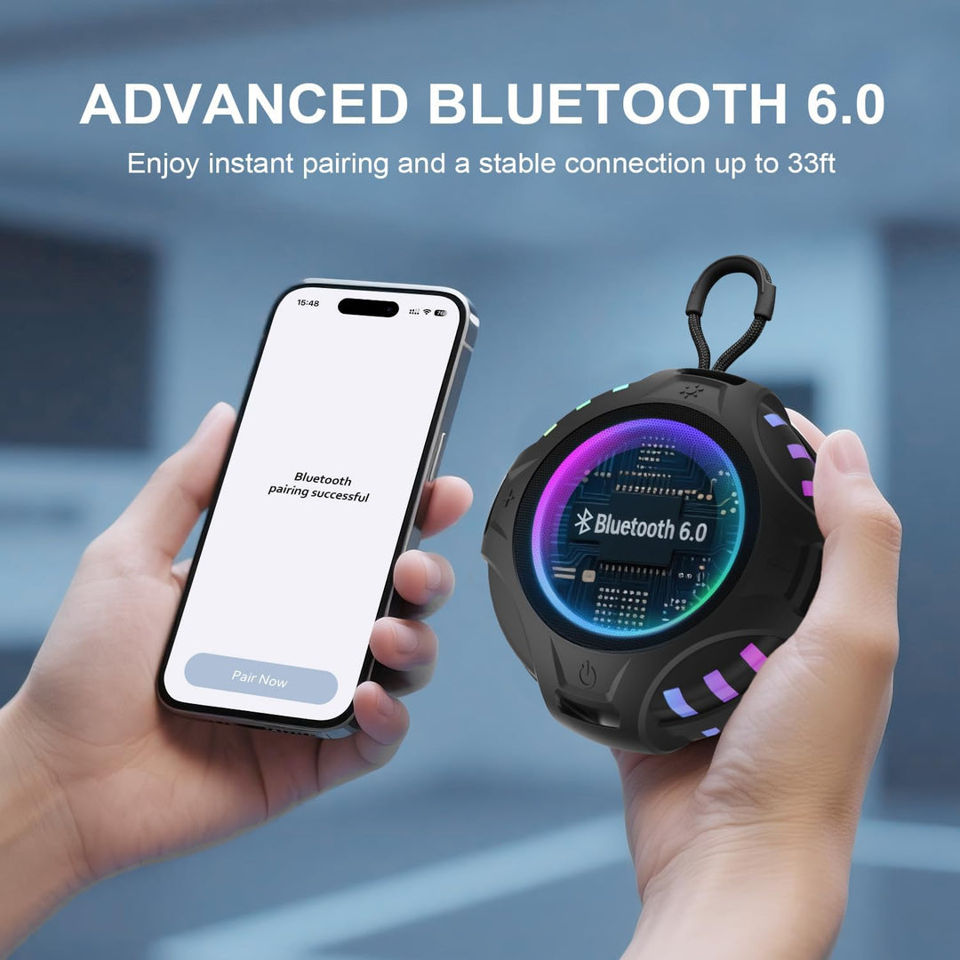 Altavoz Bluetooth inalámbrico, altavoz portátil de dientes azules c...