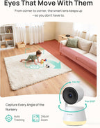 Dr.Care LumiView Plus Monitor de bebé WiFi inteligente de 5.5 pulgadas con
