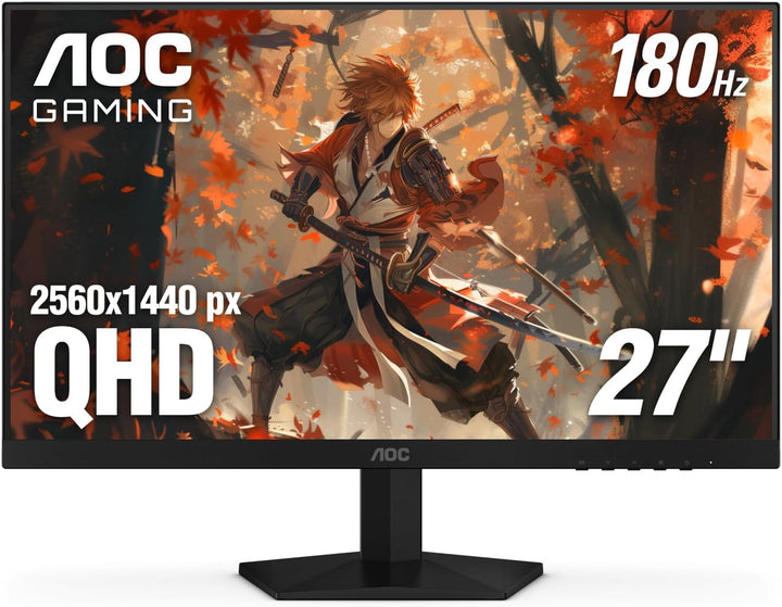AOC Q27G4XN Monitor de juegos de 27", 2K QHD 2560x1440, 180Hz 1...