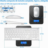 Teclado y ratón inalámbricos, GALENMORO Combo silencioso y silencio...