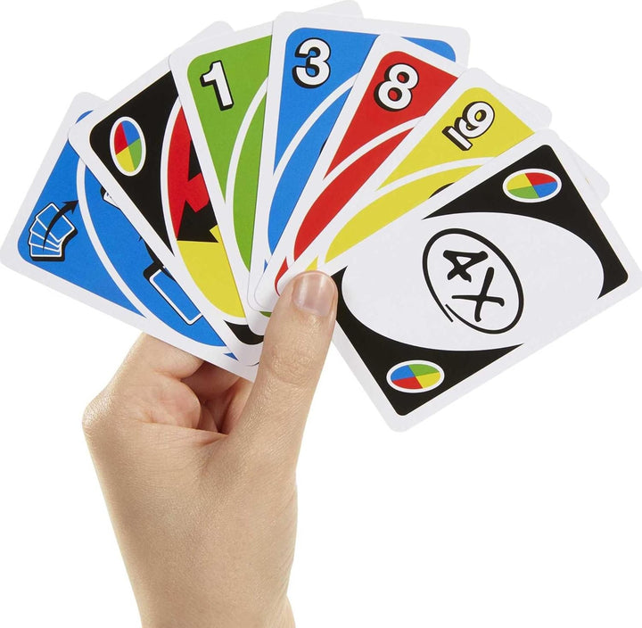 UNO Attack Mega Hit Juego de cartas para noche familiar con lanzado...