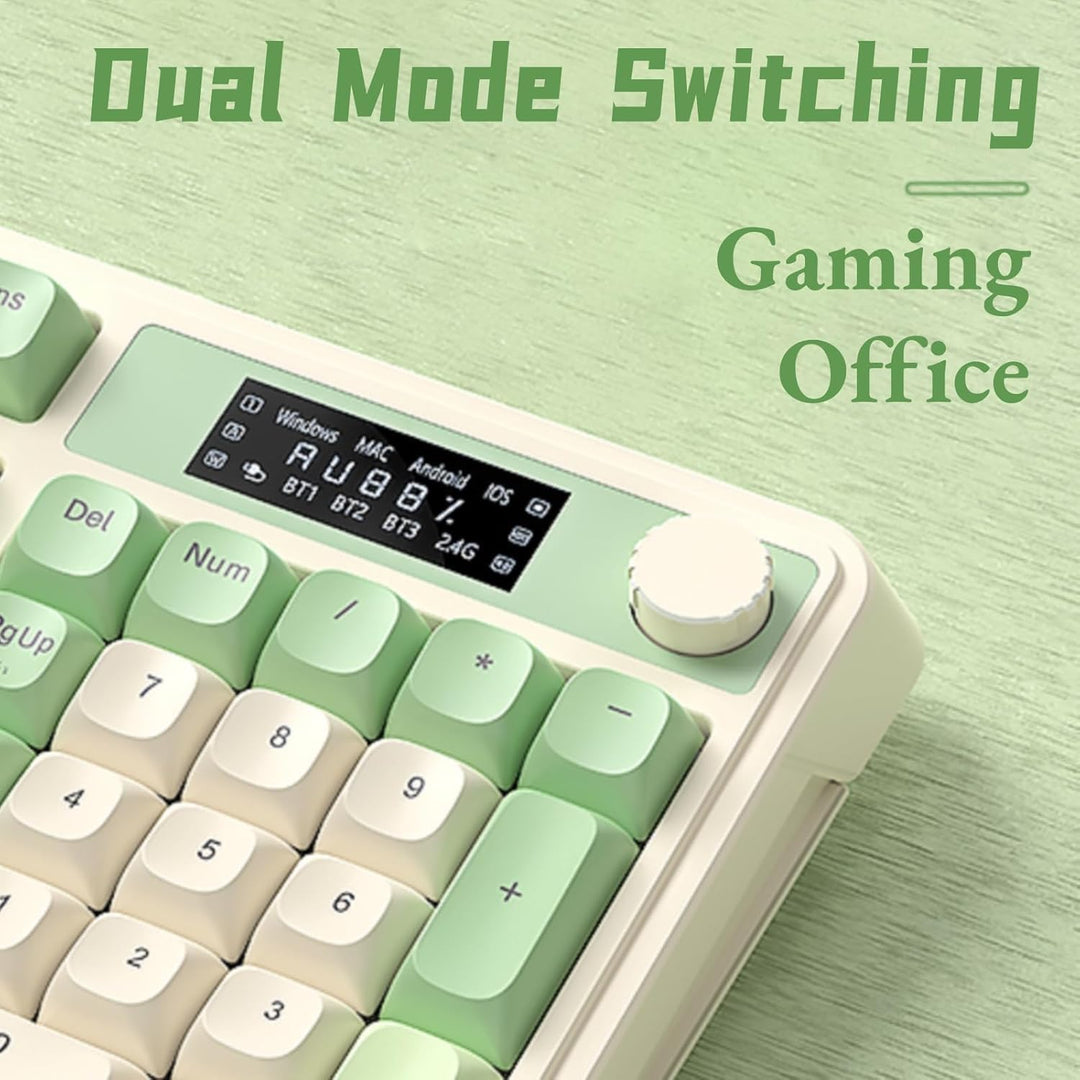 AULA Teclado inalámbrico S99 Pro, teclados para juegos, perilla mul...