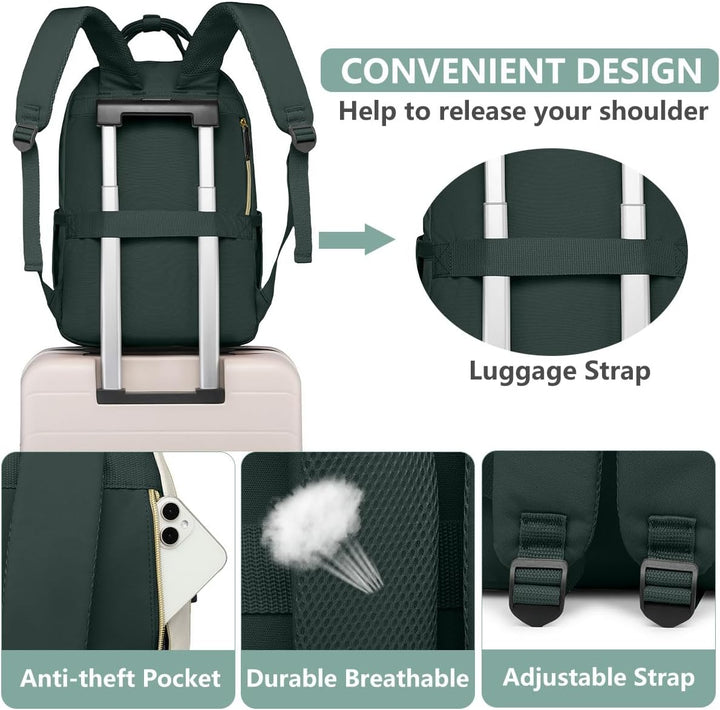 bagswan Mochila para laptop para mujer Bolsa, 15,6 pulg.
