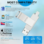 【Certificado App-le 1T B】 iDiskk Photo Storage, 931GB, USB+Lightning