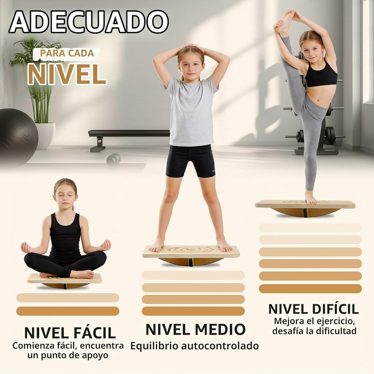 Juoe Tabla de equilibrio de laberinto para niños y adultos, hasta 350 libras para habilidades de coordinación, carreras de obstáculos, juguetes de equilibrio sensorial para niños, tabla de equilibrio