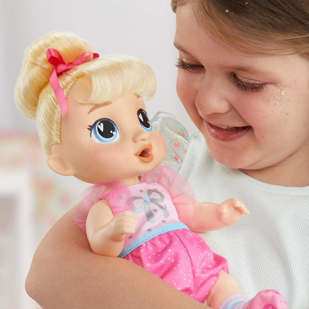 Muñeca Baby Alive Fairy Fashions Harper Hugs con ropa y accesorios,...
