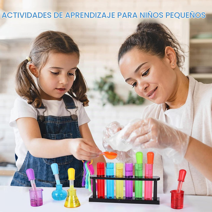TOUHKAN - Kits científicos para niños de 3 a 5 tubos de ensayo con...