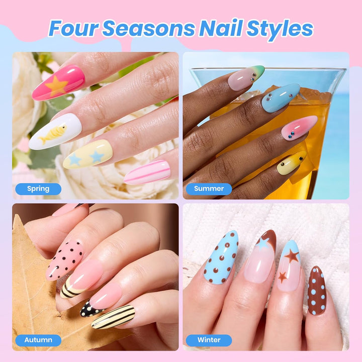 Beetles Deal Box - Kit de esmalte de uñas de gel con luz UV \u2013...