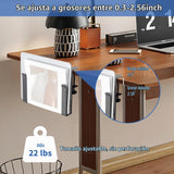 LUKETURE Soporte lateral ajustable para laptop, soporte para portát...