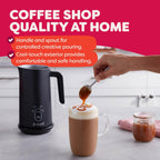Espumador de leche Instant Pot, vaporizador eléctrico 4 en 1, fabricante de espuma caliente y fría automática de 10 oz/295 ml y calentador de leche para café con leche, capuchinos, macchiato, de los
