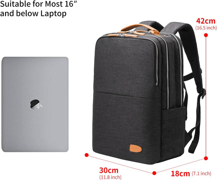 NOBLEMAN Mochila para portátil de viaje para hombres, resistente al...