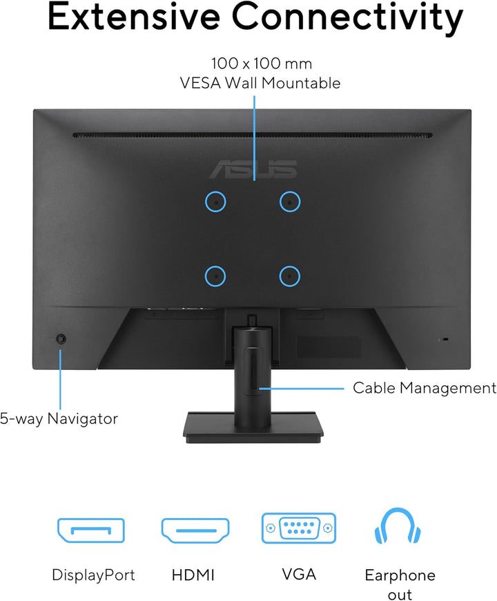 ASUS 24\u201D 1080P Monitor con cuidado para los ojos (VA249QG) - I...