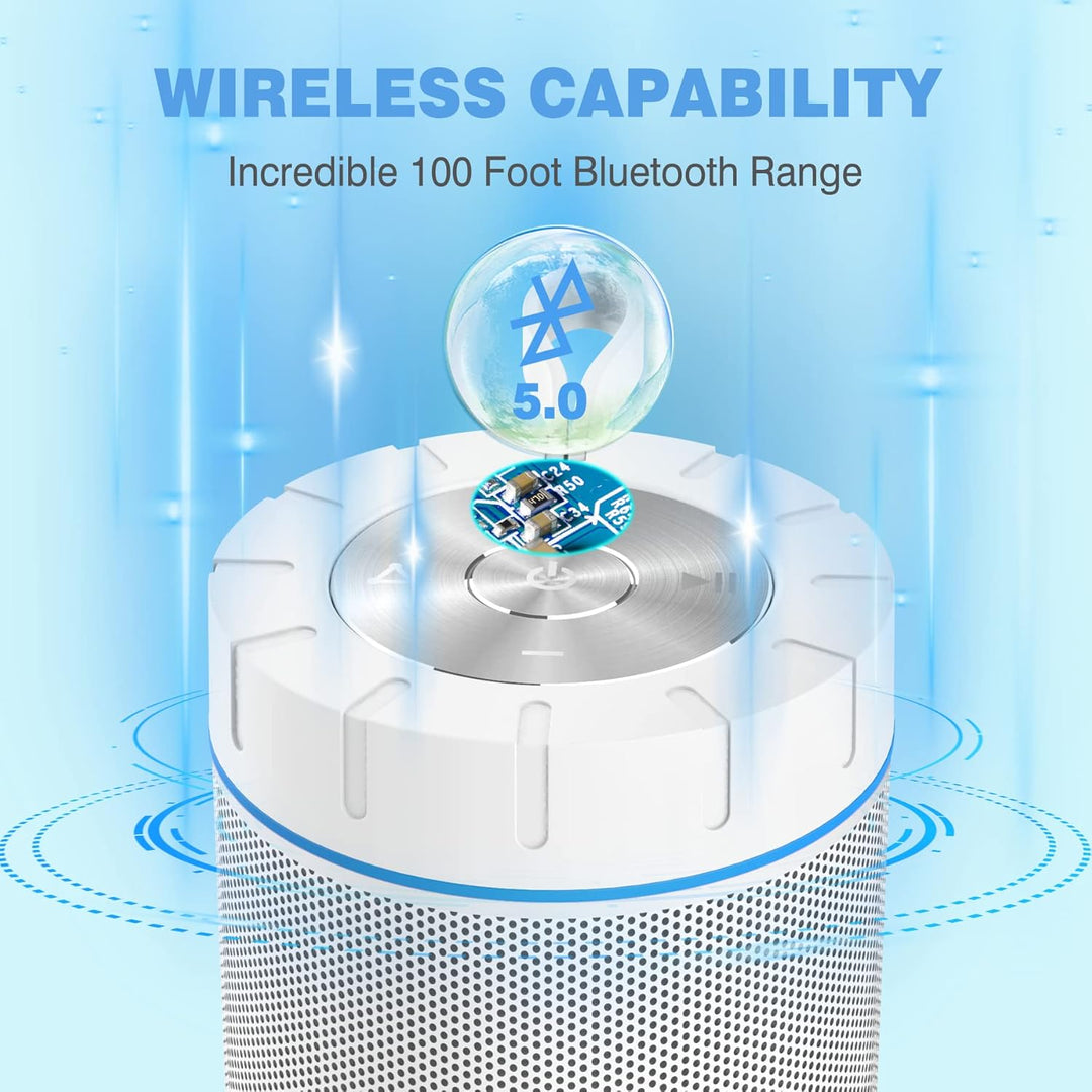 Comiso X26 Altavoz Bluetooth, altavoces impermeables IPX4, sonido e...