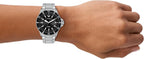Reloj Emporio Armani World Explorer de acero inoxidable, tres agujas y energía solar