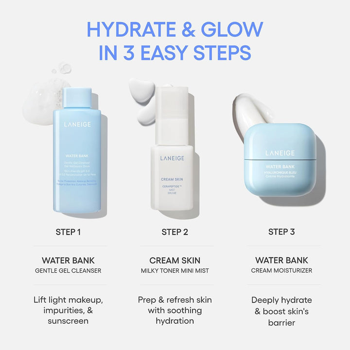 LANEIGE Crema Hidratante Water Bank Azul con Ácido Hialurónico: Cre...