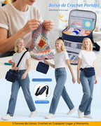 Aeelike Kit de 87 piezas para principiantes de ganchillo para adultos, kit