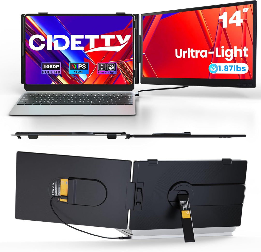 CIDETTY Extensor de pantalla para portátil de 0.27 pulgadas, ultraf...
