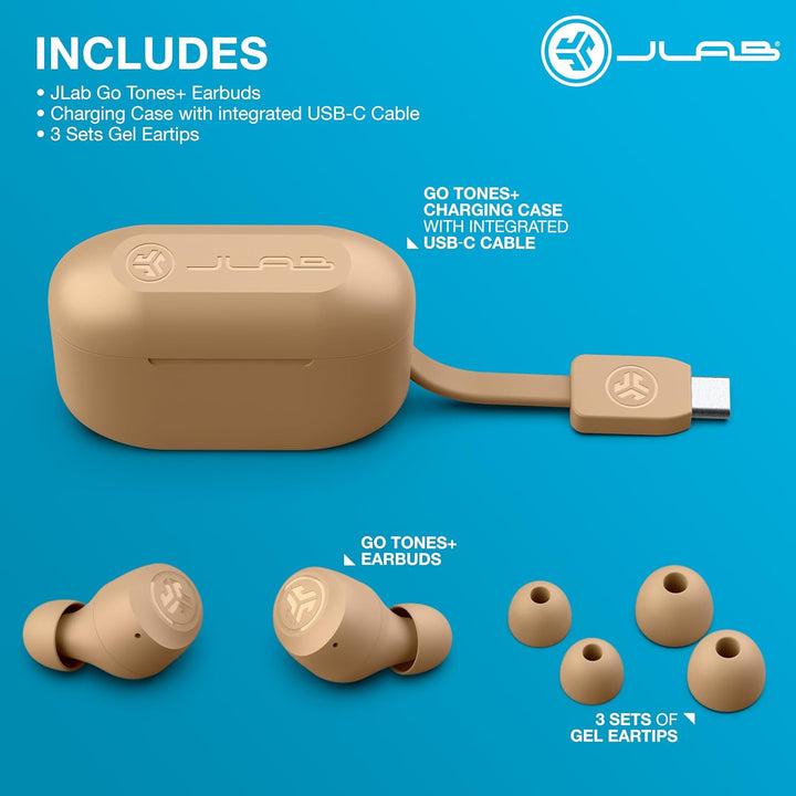 JLab Go Air Pop+ Tones Auriculares inalámbricos verdaderos, auricul...
