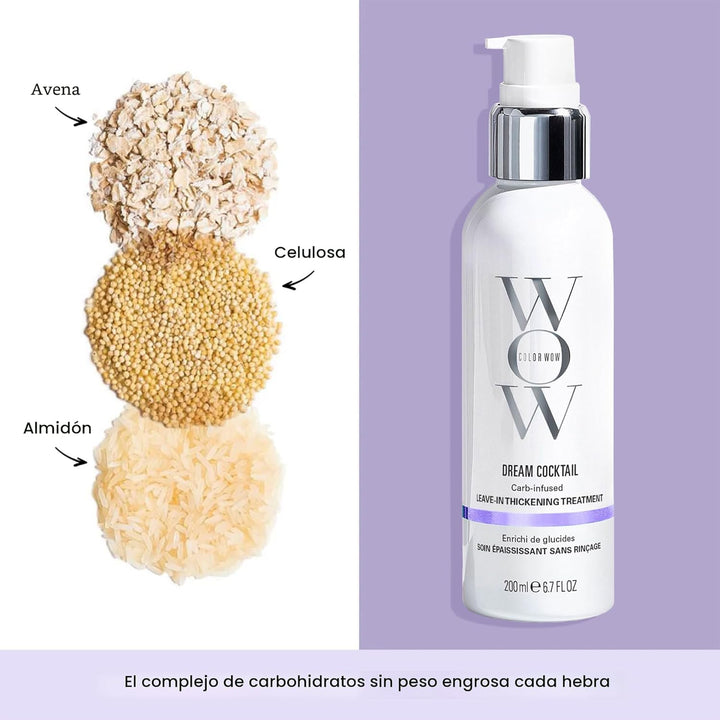 COLOR WOW Dream Cocktail - Tratamiento sin enjuague con infusión de...