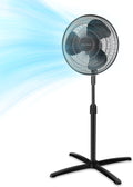 PELONIS Ventilador de pedestal oscilante ajustable de 16" para...