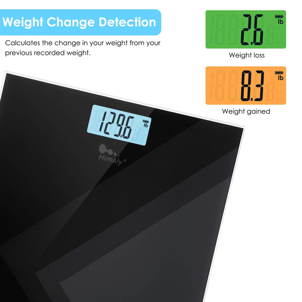 himaly Báscula de baño digital recargable tipo C