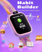 BIGGERFIVE Reloj inteligente para niños, rastreador de actividad física con