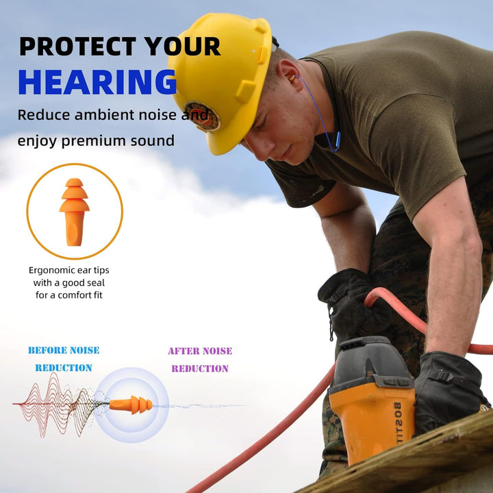 Cuzabe Tapones para los Oídos Auriculares Bluetooth para el Trabajo...