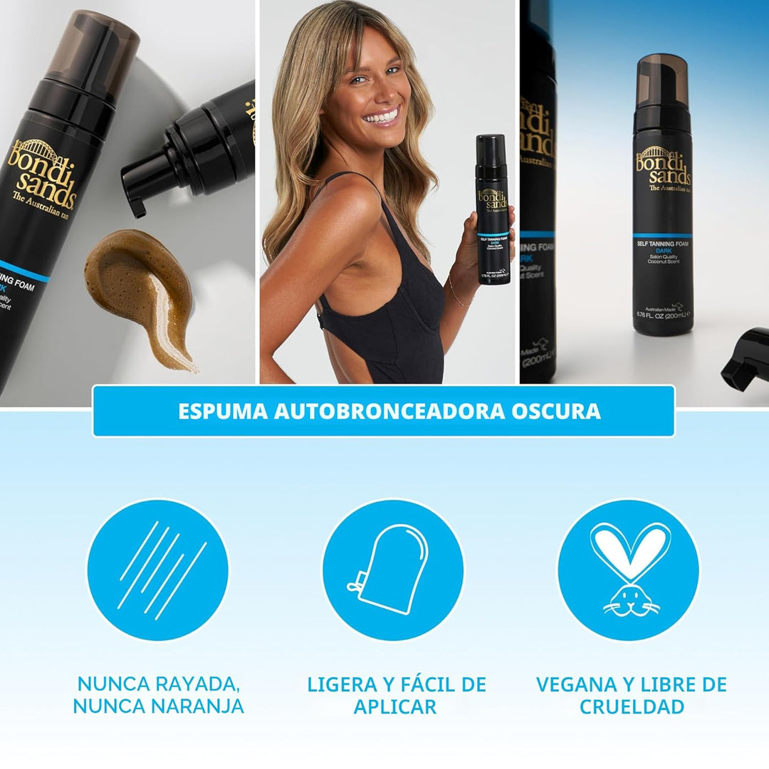 Bondi Sands - Espuma autobronceadora ligera y enriquecida con aloe...