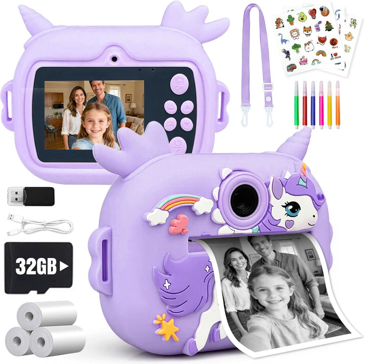 Cámara para niños con impresión instantánea, cámaras instantáneas p...