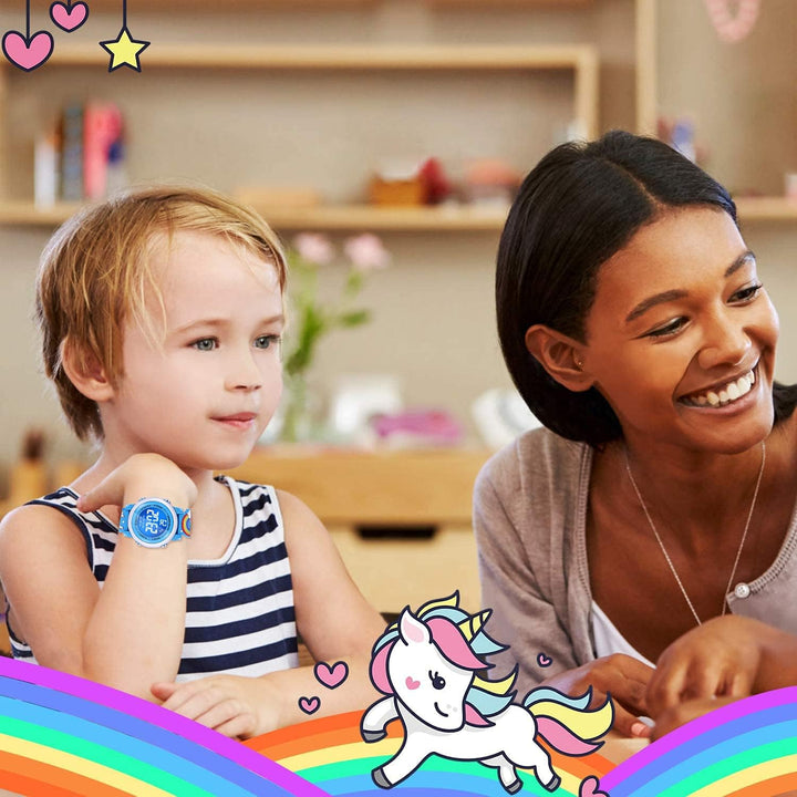 VAPCUFF Relojes impermeables 3D de dibujos animados para niñas con...