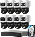 eufy Security Sistema NVR E50, kit de 8 cámaras, bala de doble lente 4K PTZ