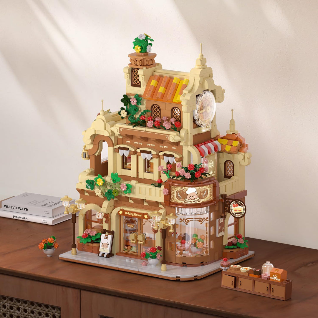 City Bakery Cafe House - Juego de construcción de casa con