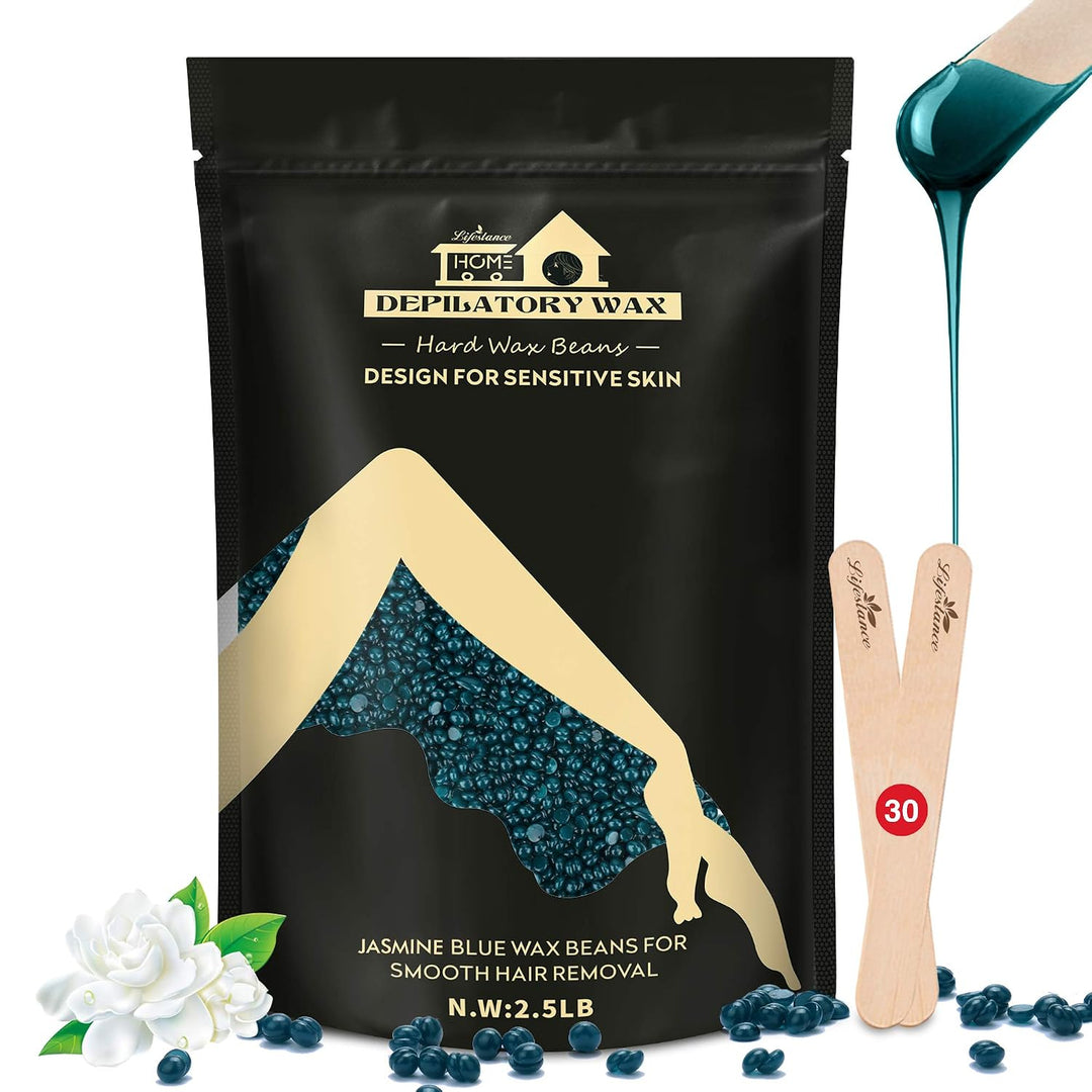 Kit de Cera Brasileña para Bikini Azul Dura Lifestance de 2.5 libra...
